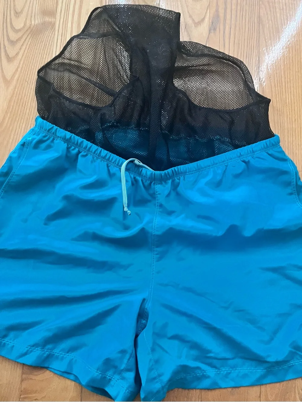 The North Face womens running shorts size medium green